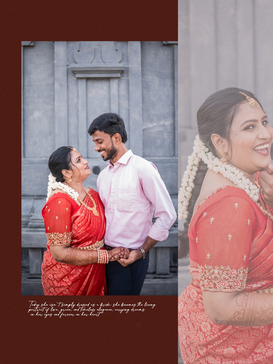 Traditional South Indian engagement ritual for Dinakar and Sowmiya in Paramathivelur