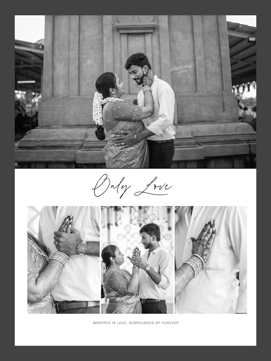 Romantic couple portrait of Dinakar and Sowmiya by AK Photography