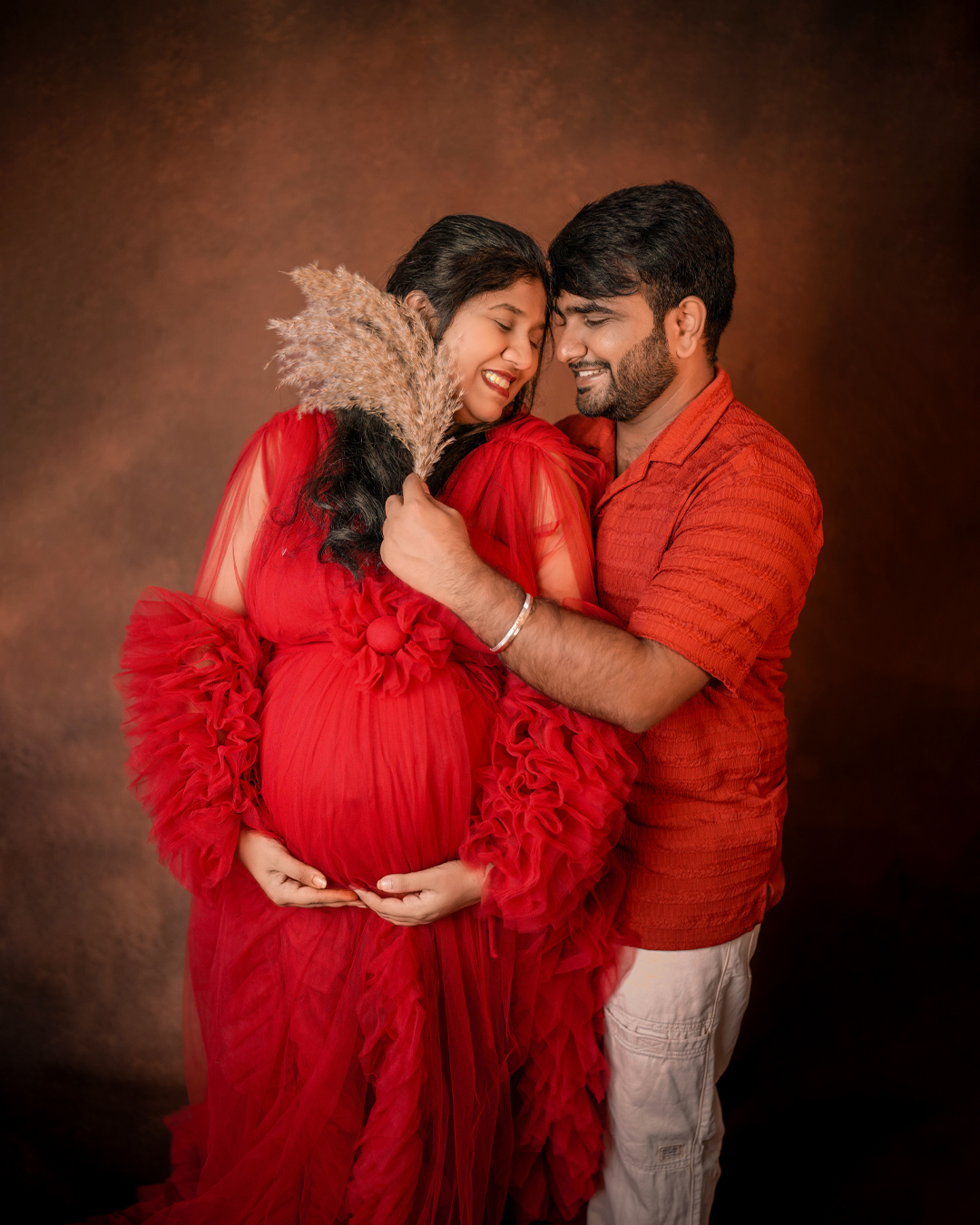 Valaikappu seemantham photoshoot moment by AK Photography
