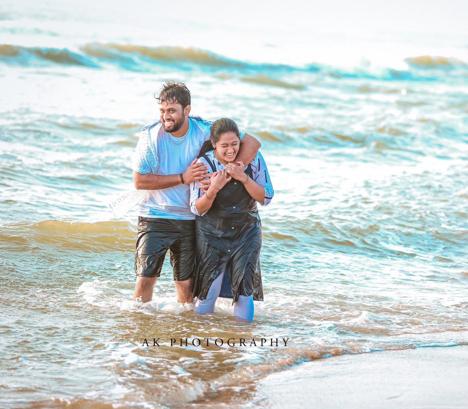 Blissful Beginnings: Dreamy Post Wedding Shoots in Pondicherry - candid moment (11) by AK Photography Coimbatore