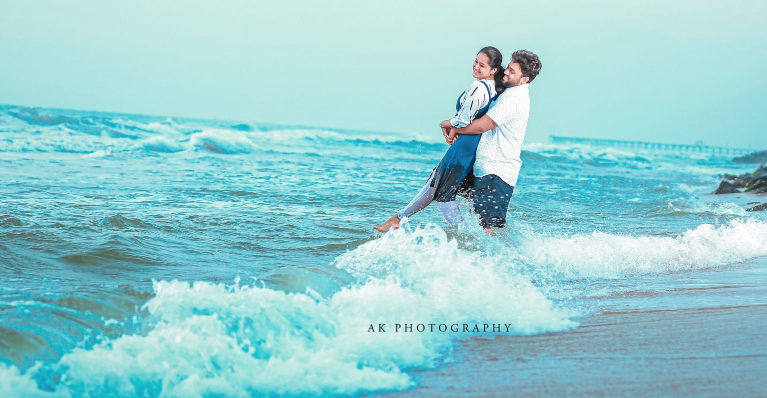 Blissful Beginnings: Dreamy Post Wedding Shoots in Pondicherry - scenic outdoor backdrop (9) by AK Photography Coimbatore