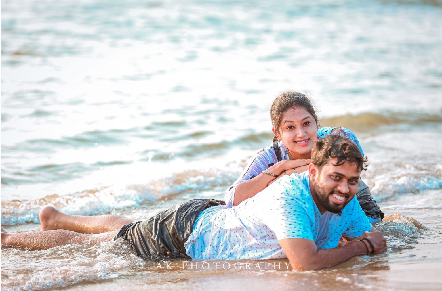 Blissful Beginnings: Dreamy Post Wedding Shoots in Pondicherry - golden hour portrait (5) by AK Photography Coimbatore