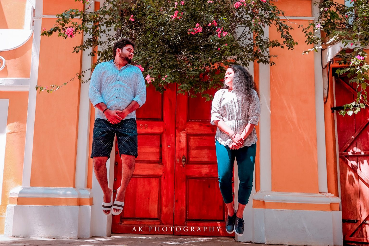 Blissful Beginnings: Dreamy Post Wedding Shoots in Pondicherry - artistic portraiture (17) by AK Photography Coimbatore