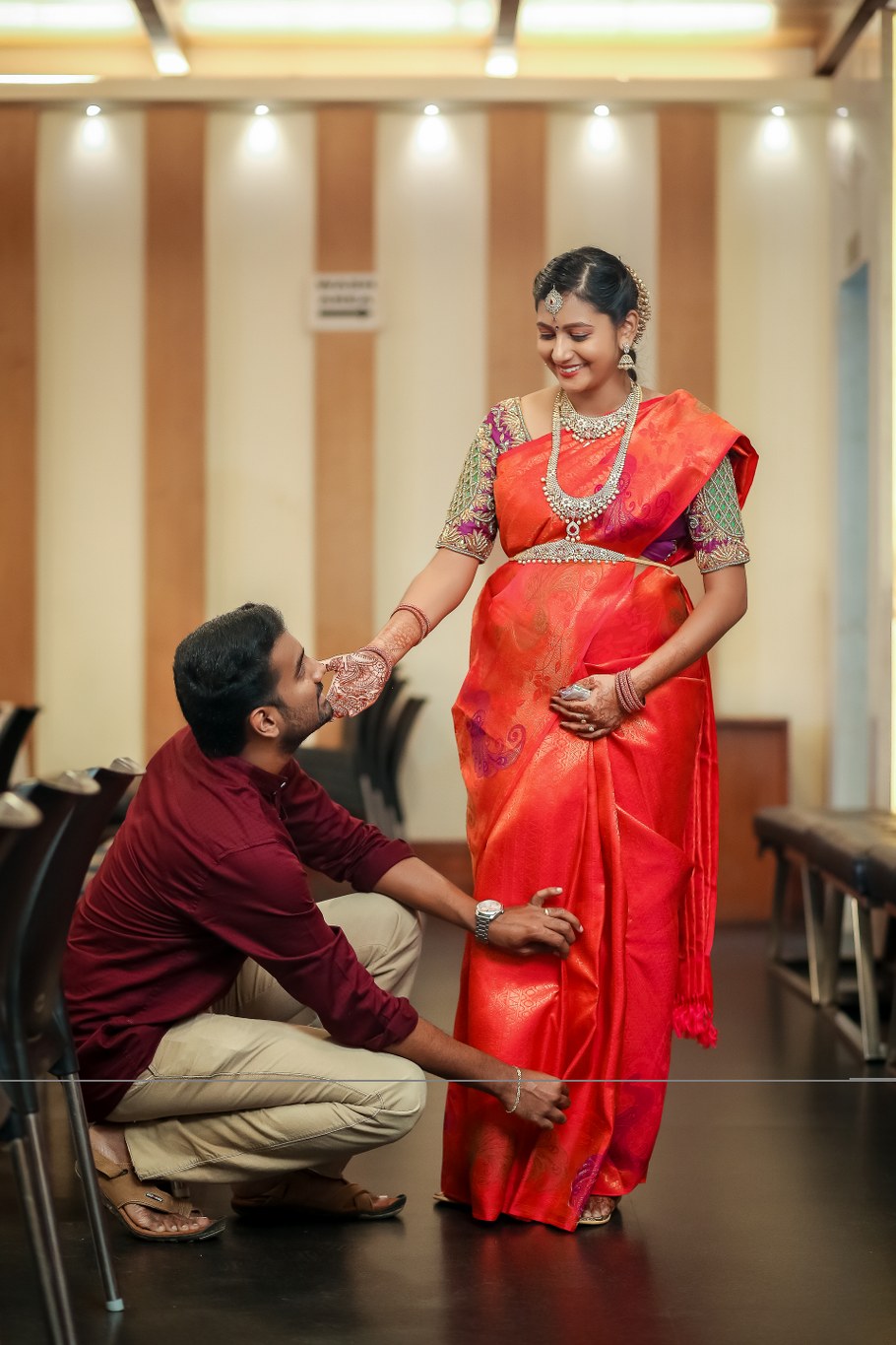 Baby Shower Photoshoot - couple portrait (12) by AK Photography Coimbatore