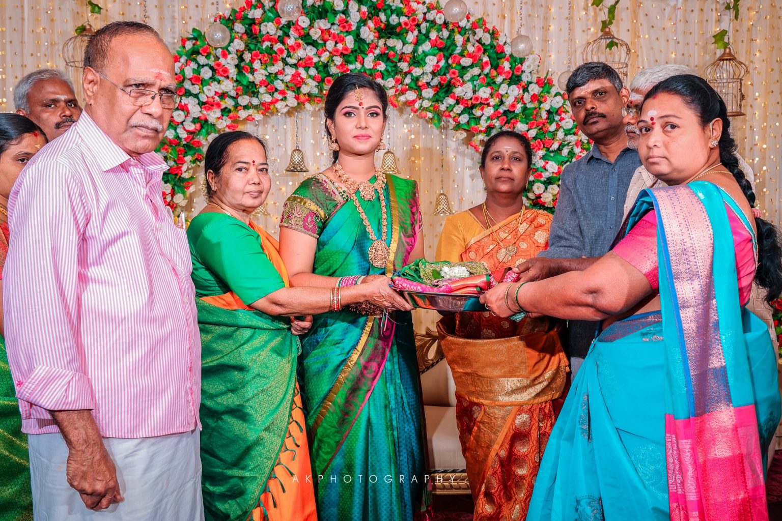 Prasanna & lokapriya Engagement Photography Coimbatore - sacred ritual photo (4) by AK Photography Coimbatore
