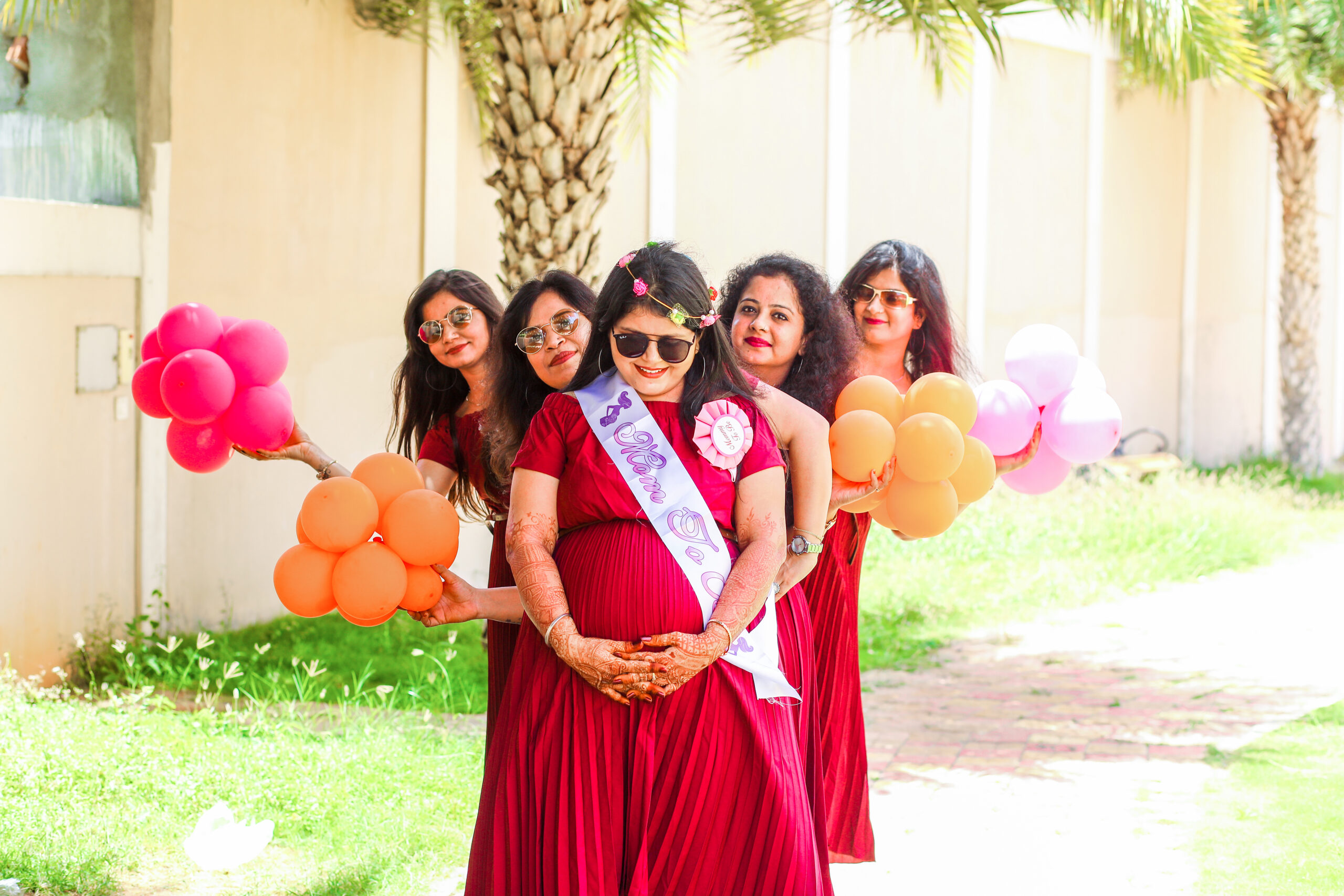 A stunning maternity shoot captured by AK Photography Coimbatore. The mother-to-be radiates joy and anticipation