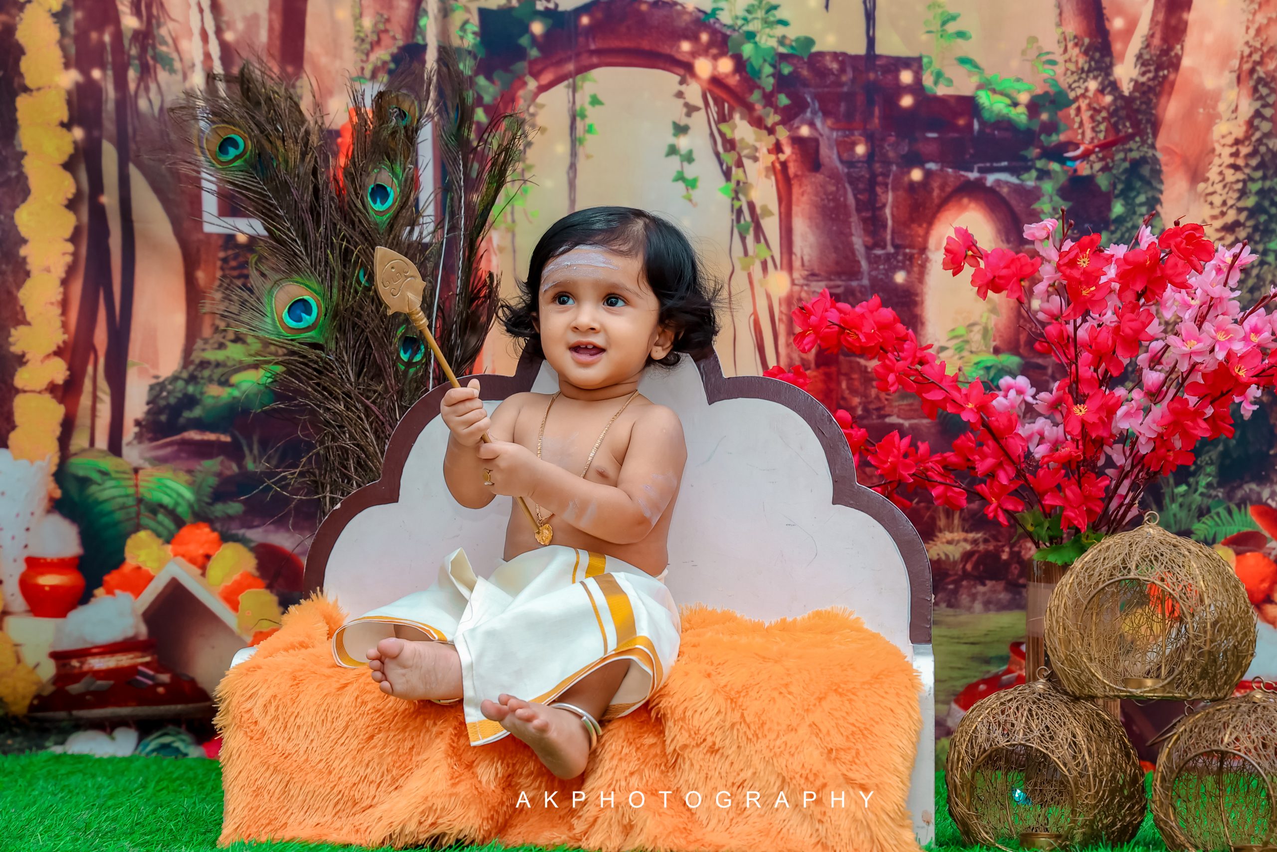 Baby Photoshoot Coimbatore Tamilnadu - traditional ceremony detail (3) by AK Photography Coimbatore