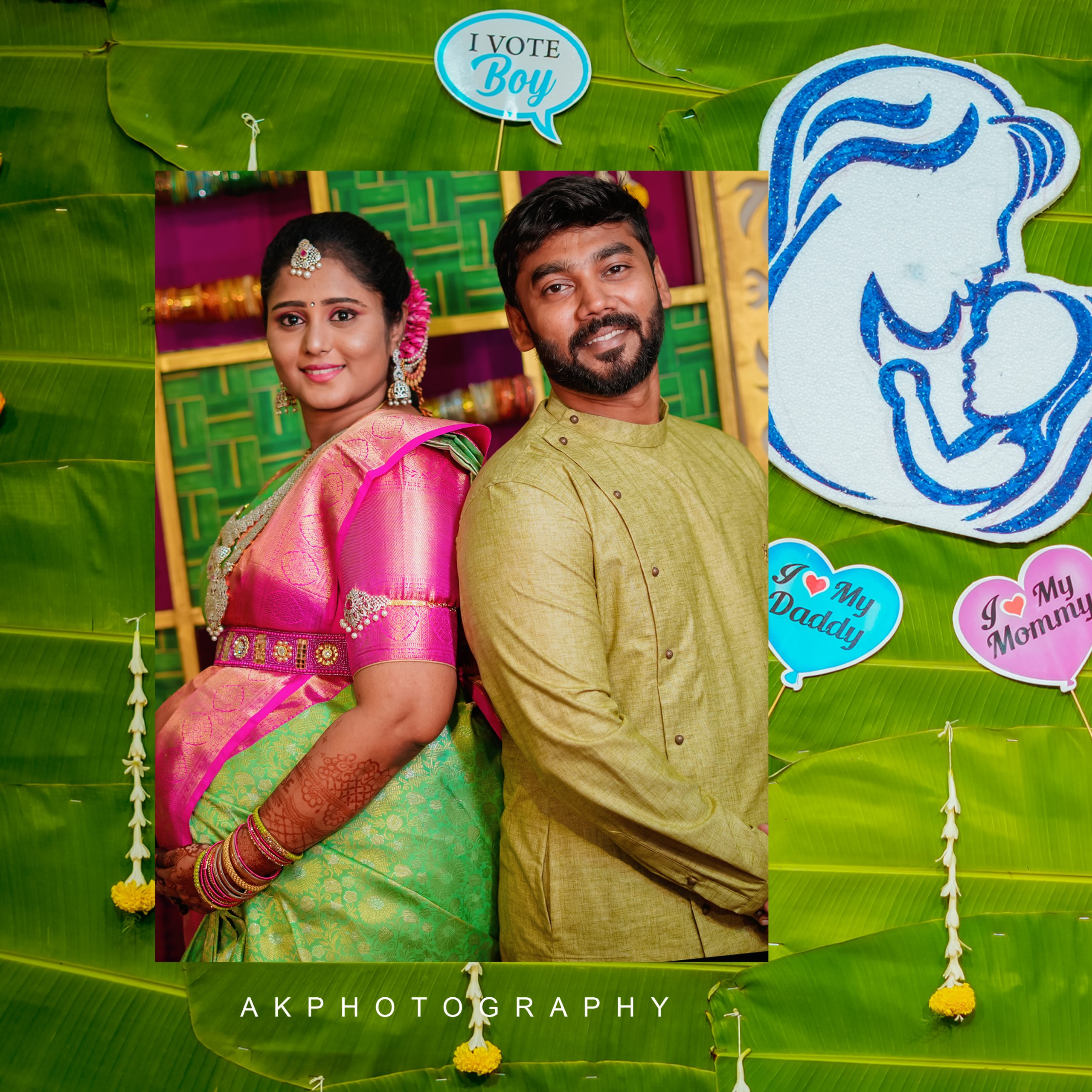 Baby Shower Photoshoot Celebrating Bhavani's Joyous Expectancy - Precious Memories Captured - sacred ritual photo (4) by AK Photography Coimbatore