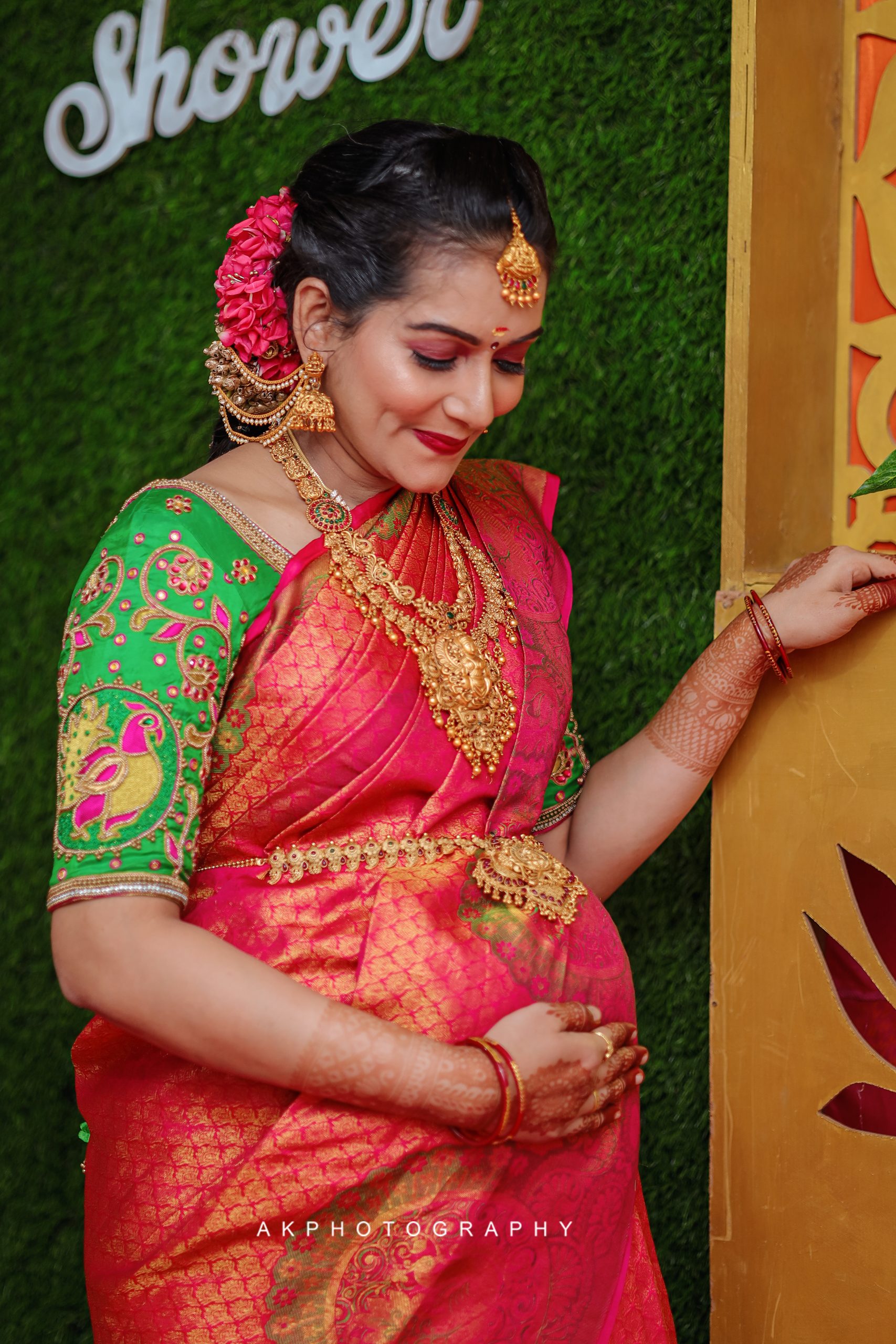 GAYATHRI MANI Baby Shower Photoshoot Coimbatore - couple portrait (12) by AK Photography Coimbatore