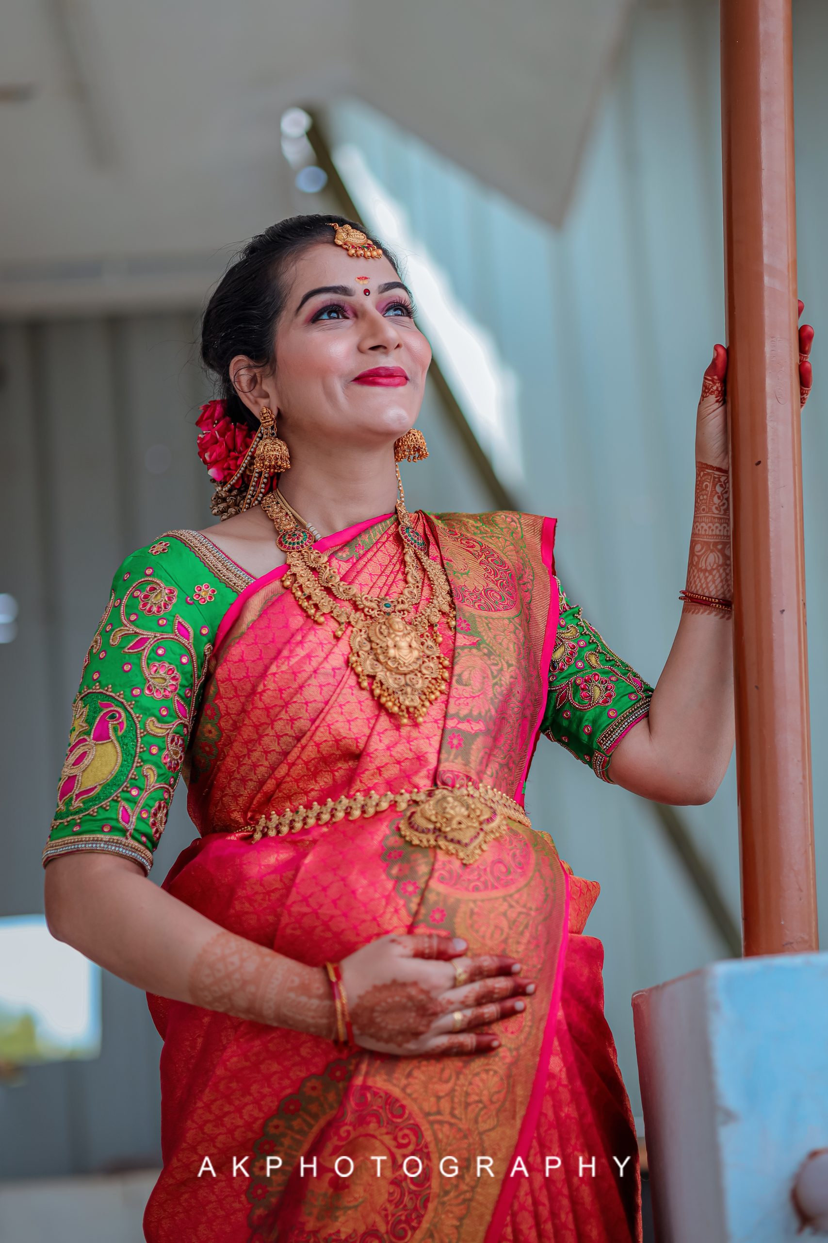 GAYATHRI MANI Baby Shower Photoshoot Coimbatore - candid moment (11) by AK Photography Coimbatore