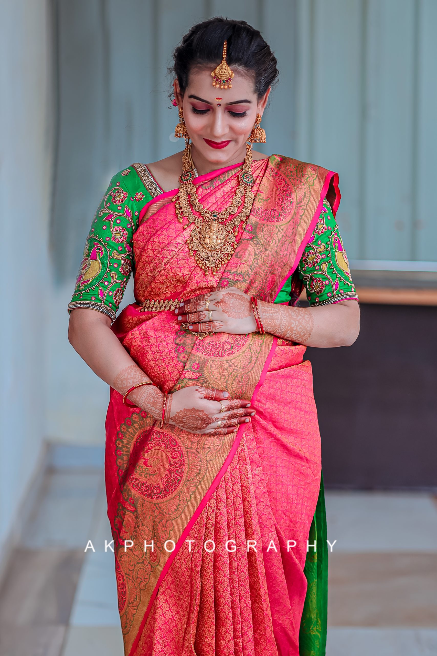 GAYATHRI MANI Baby Shower Photoshoot Coimbatore - candid smile (8) by AK Photography Coimbatore