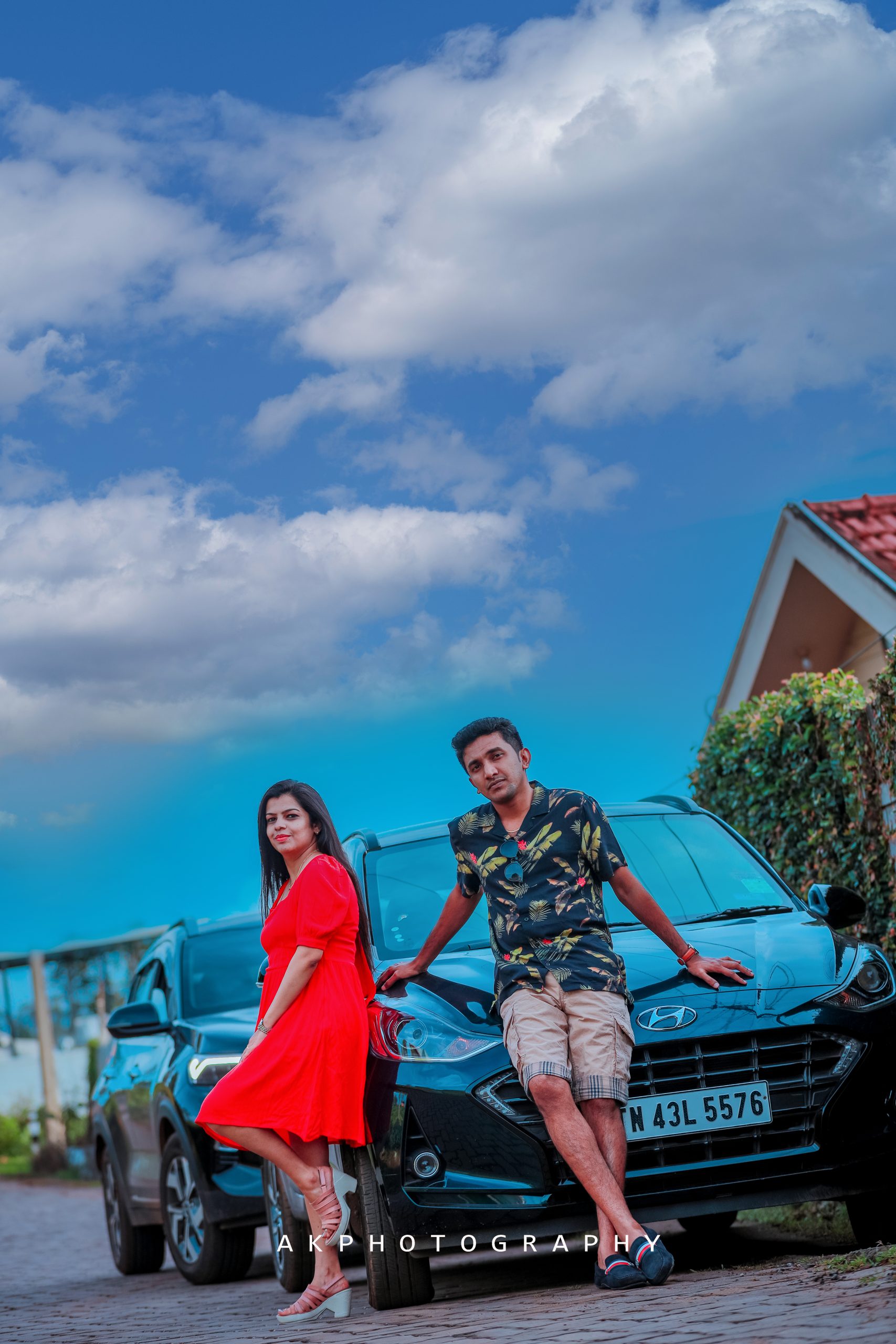 Vignesh & Abhirami's Stunning Post Wedding Photoshoot - golden hour portrait (15) by AK Photography Coimbatore