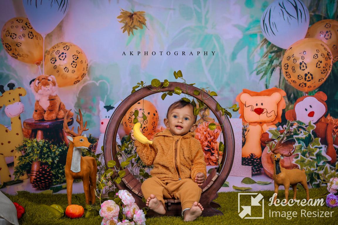 Birthday Photoshoot: Eshanth's Delightful Celebration  Coimbatore - golden hour portrait (15) by AK Photography Coimbatore