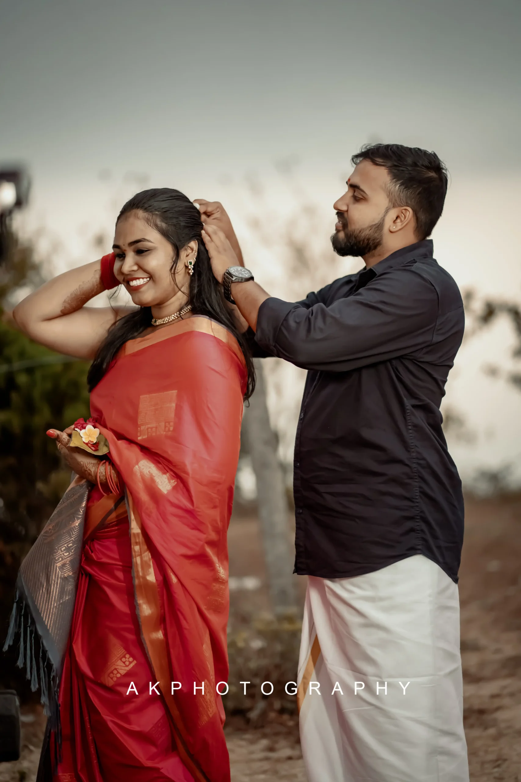 Pre-Wedding Shoot: Vishnu and Supriya's Eternal Love Captured in Vagamon - candid moment (1) by AK Photography Coimbatore