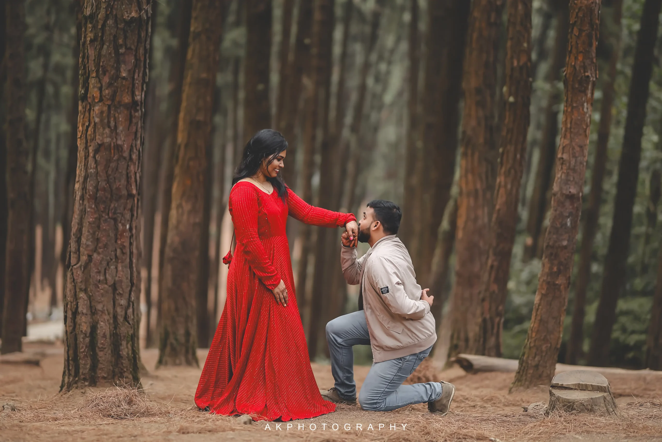 Pre-Wedding Shoot: Vishnu and Supriya's Eternal Love Captured in Vagamon - candid moment (11) by AK Photography Coimbatore