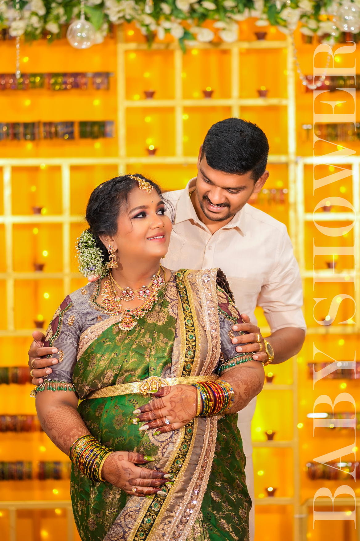 Baby Shower Photoshoot Soundarya Prasanth Celebrates Motherhood in Style
