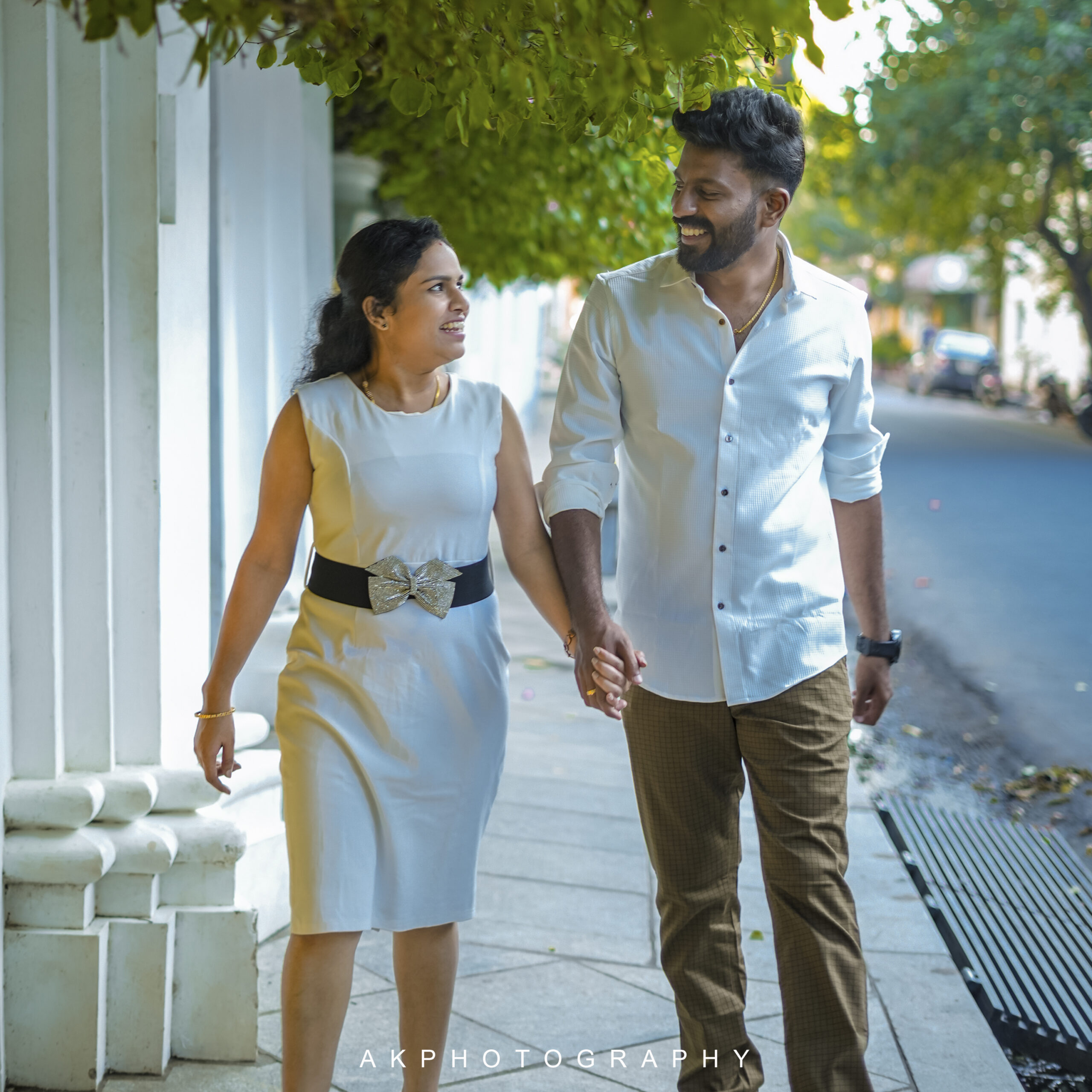 Post-Wedding Photoshoot : Gowtham & Deepa's Pondicherry Post-Wedding Photoshoot - golden hour portrait (5) by AK Photography Coimbatore