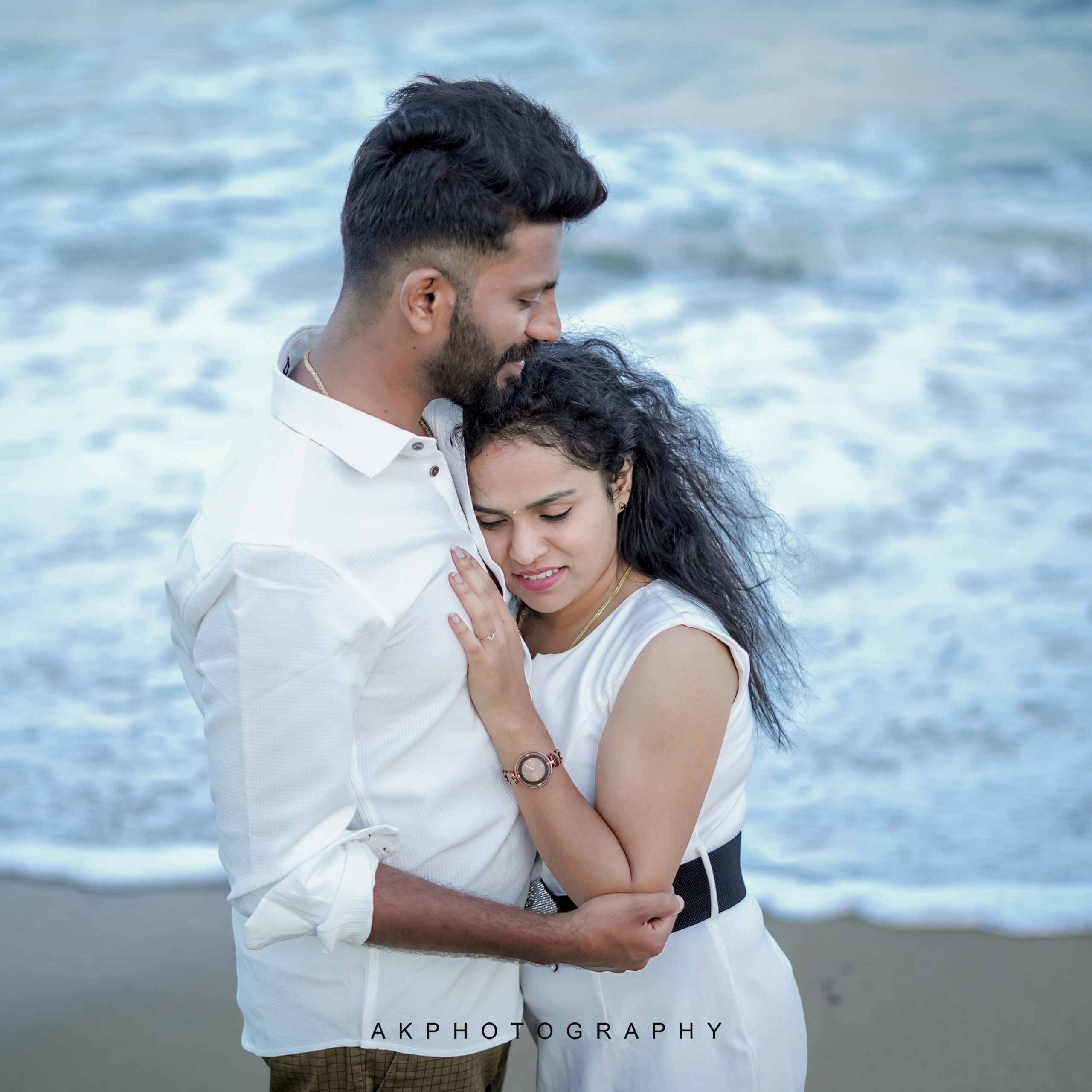 Post-Wedding Photoshoot : Gowtham & Deepa's Pondicherry Post-Wedding Photoshoot - artistic portraiture (27) by AK Photography Coimbatore