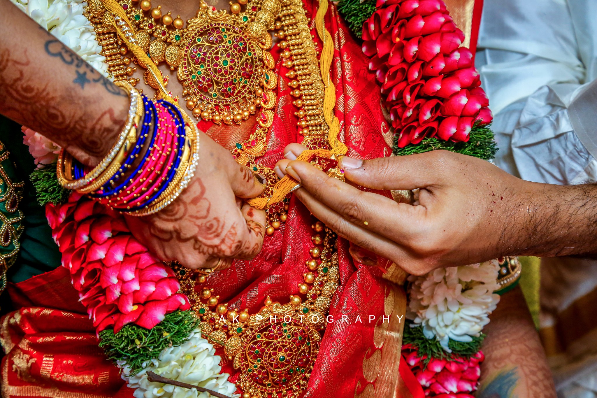 How to Capture the Perfect Couple Photoshoot in Temple? - traditional ceremony detail (3) by AK Photography Coimbatore