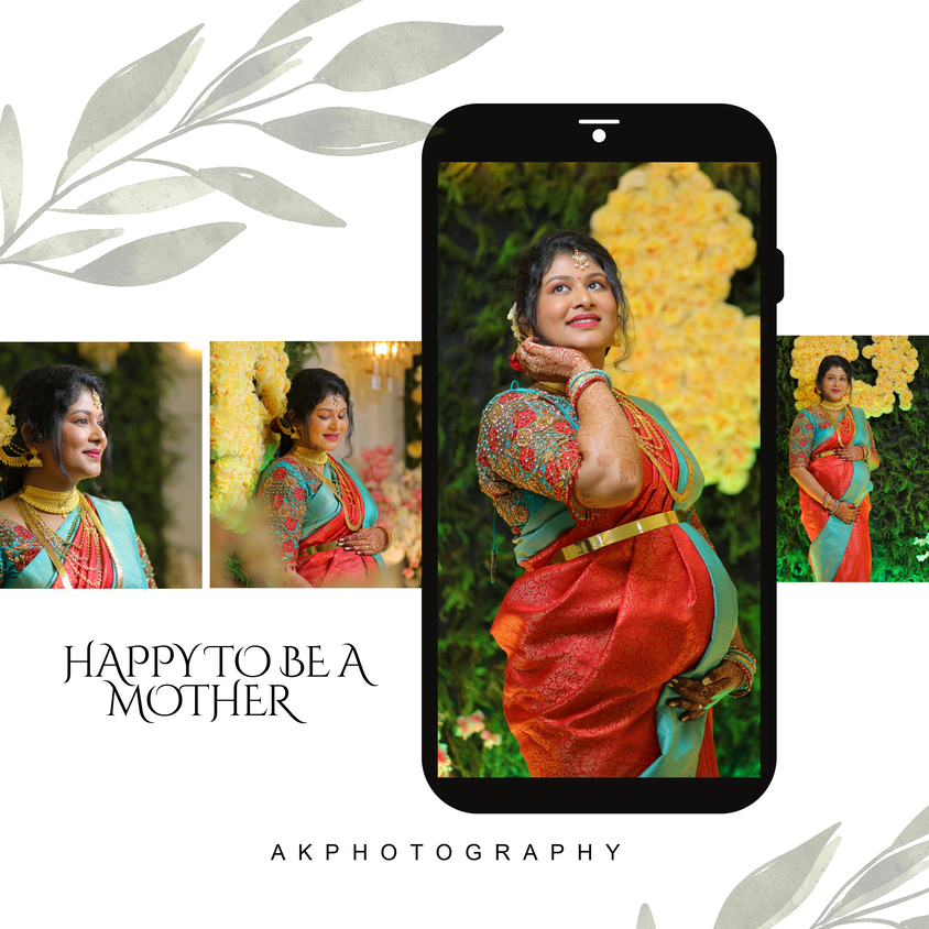 Baby Shower Photoshoot in Coimbatore Capturing Vijai and Merisha's Precious Moments
