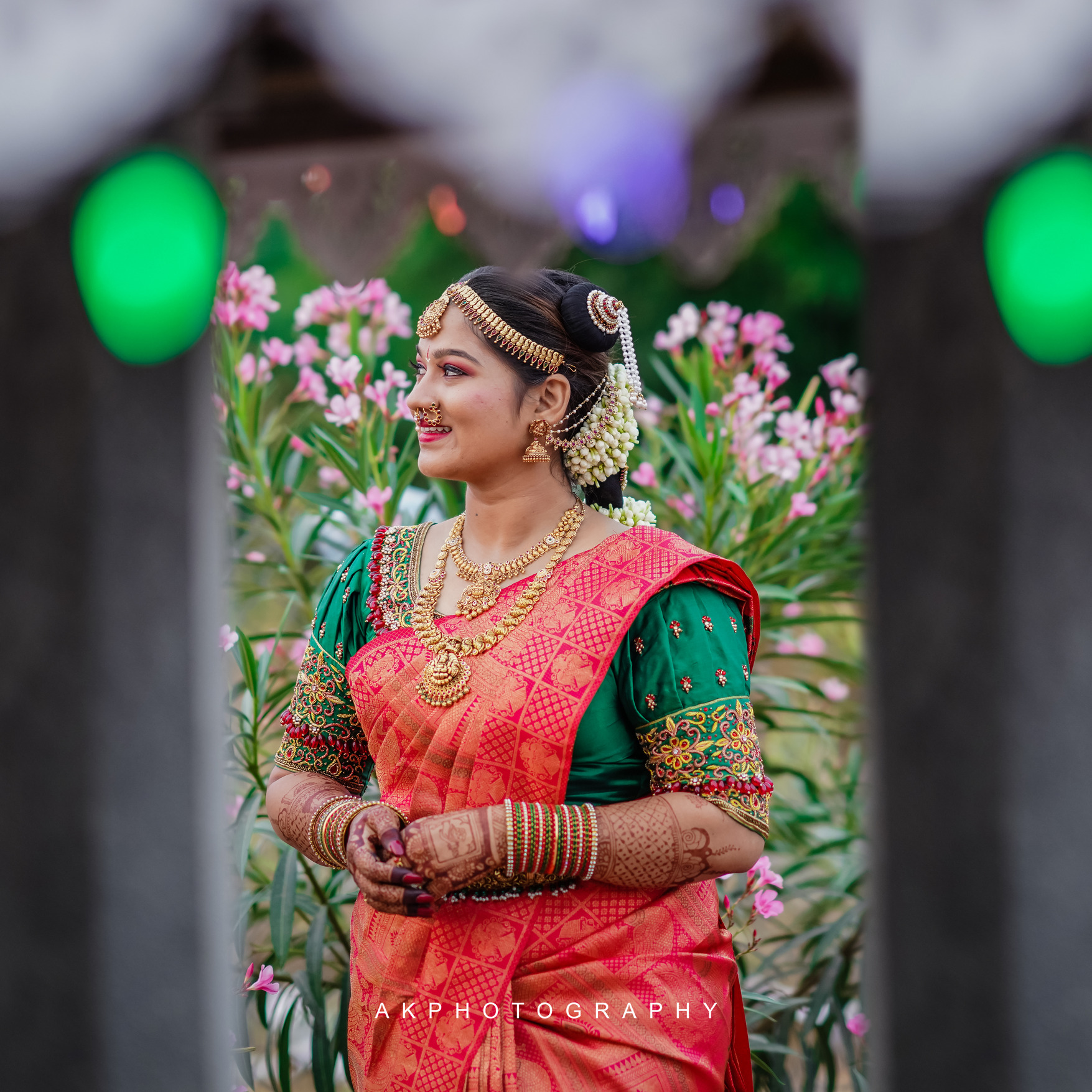 Wedding Photoshoot of Gowtham & Akshaya in Dindigul - golden hour portrait (15) by AK Photography Coimbatore
