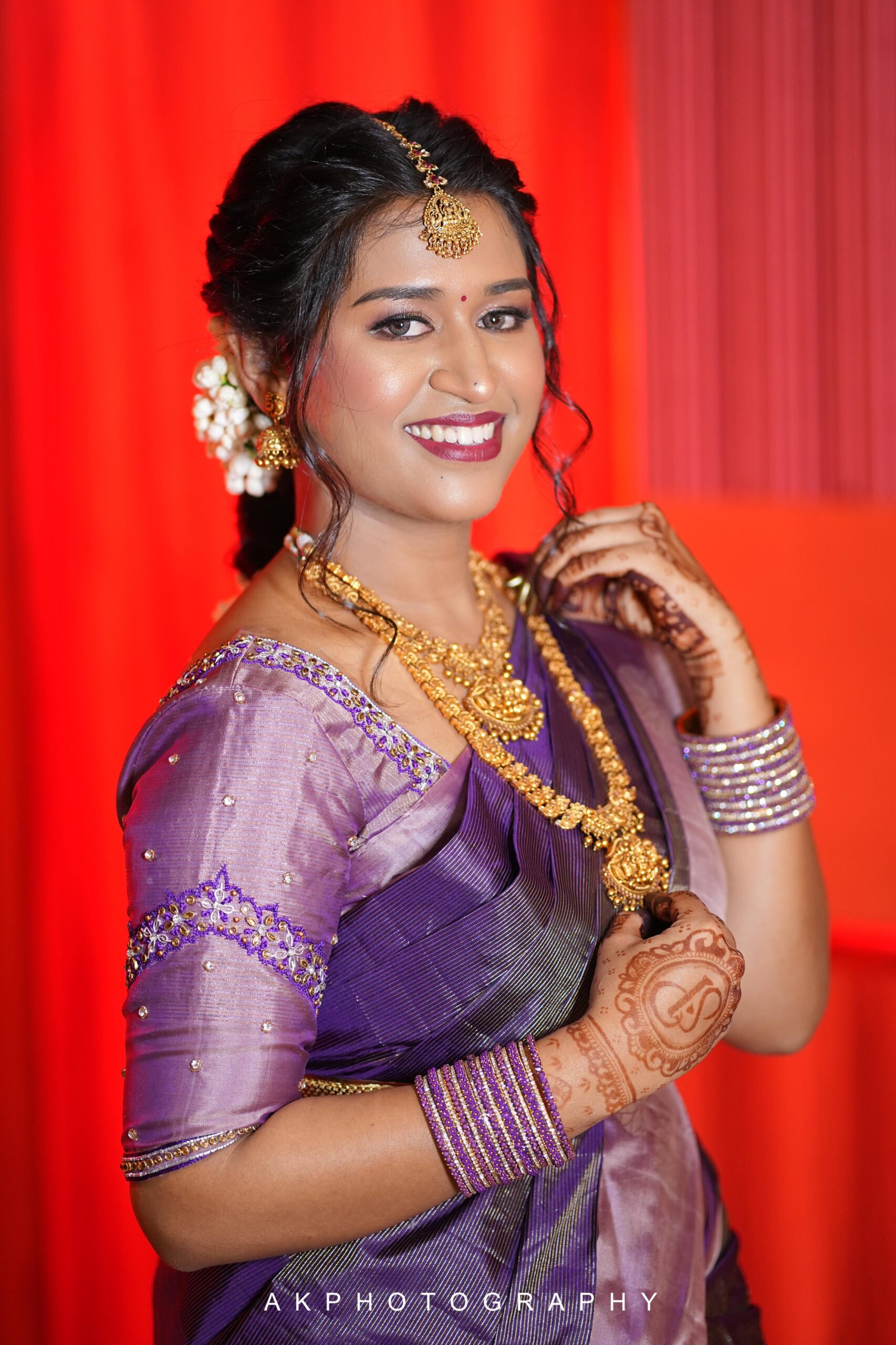 Pragathi & Shaikhiran's Enchanting Engagement Photoshoot in Coimbatore by AK Photography