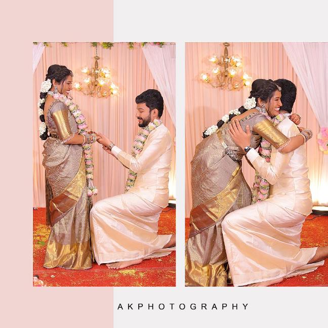 Pragathi & Shaikhiran's Enchanting Engagement Photoshoot in Coimbatore by AK Photography
