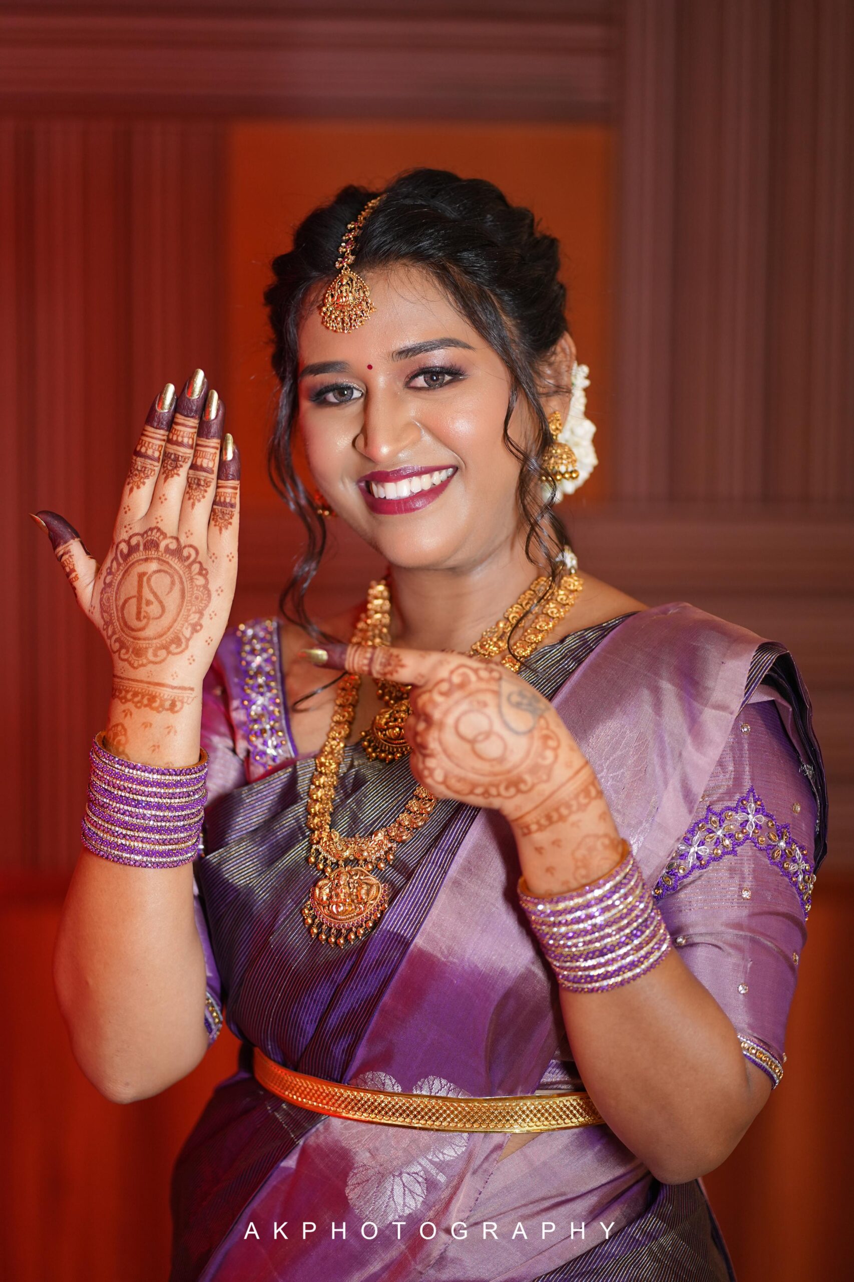 Pragathi & Shaikhiran's Enchanting Engagement Photoshoot in Coimbatore by AK Photography