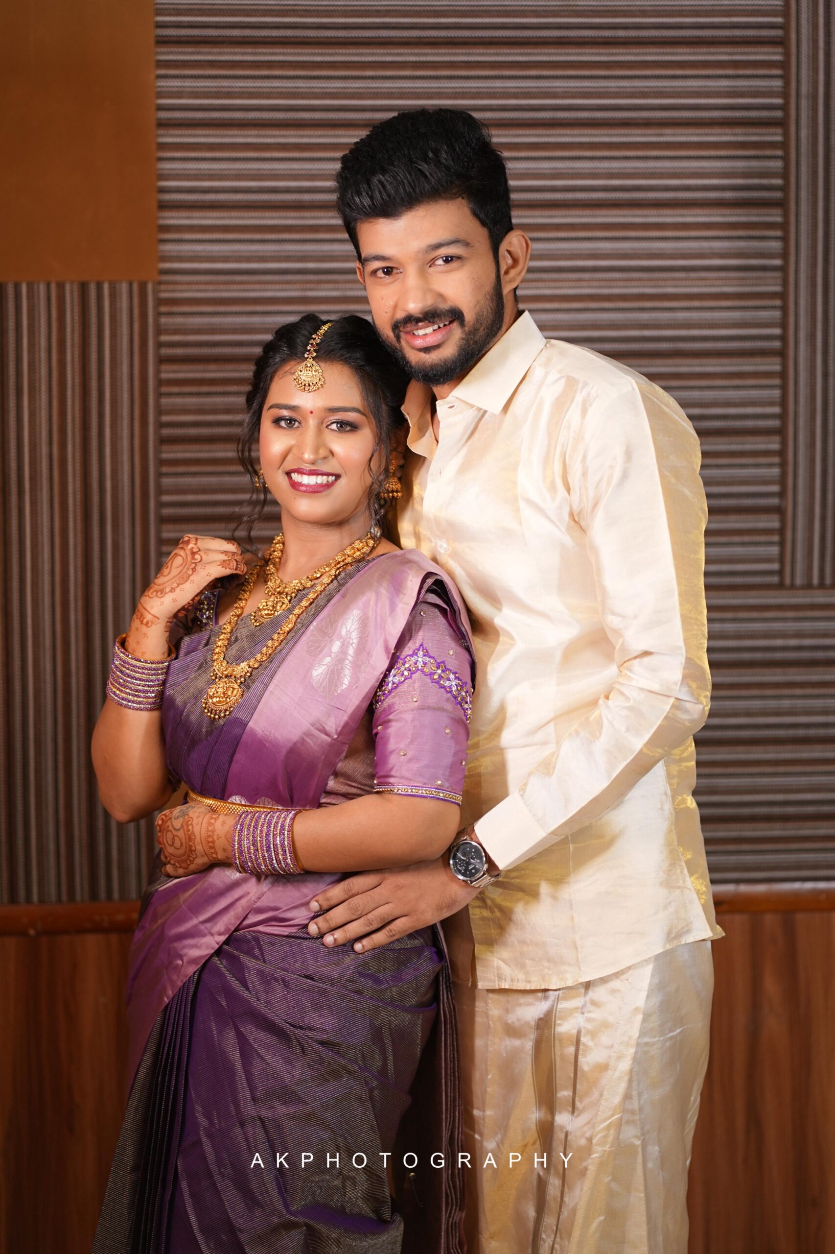 Pragathi & Shaikhiran's Enchanting Engagement Photoshoot in Coimbatore by AK Photography