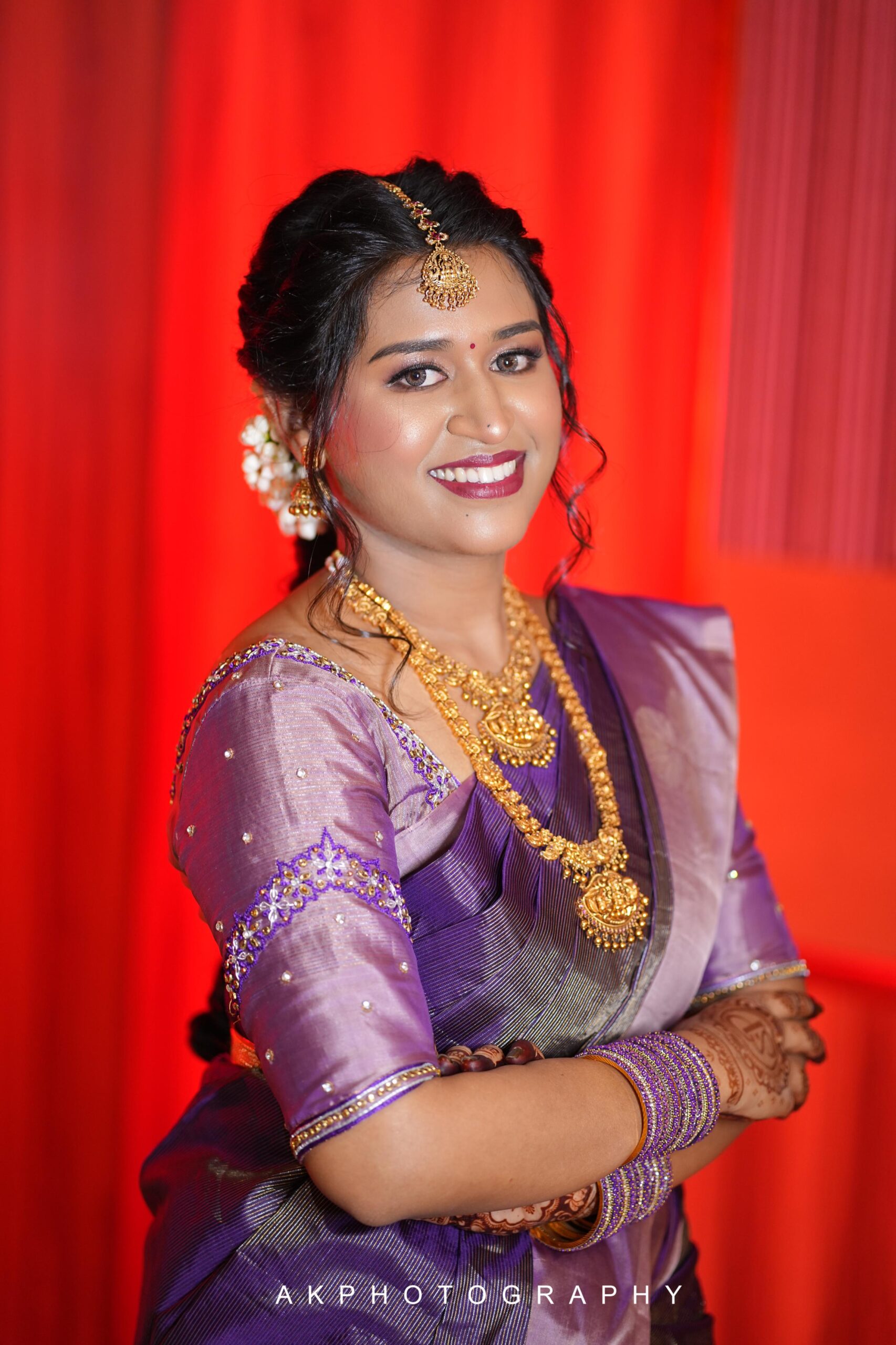 Pragathi & Shaikhiran's Enchanting Engagement Photoshoot in Coimbatore by AK Photography