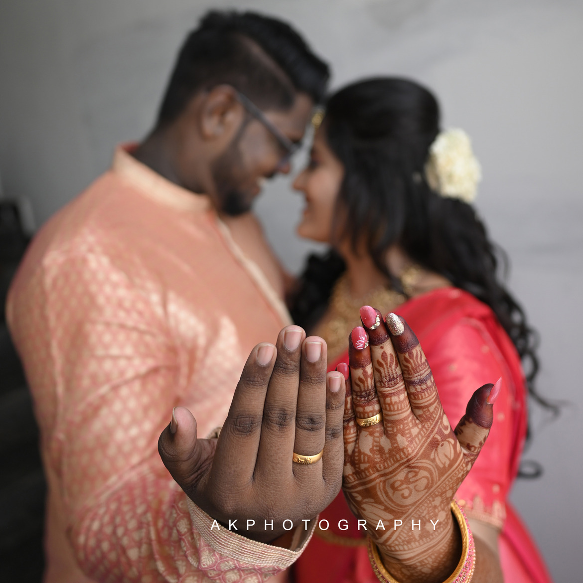 Engagement Photoshoot in Perundurai: Capturing Sruthi & Santhosh's Love Story by AK Photography
