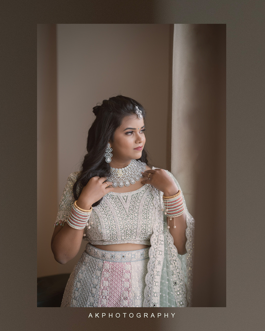 Wedding Reception Photoshoot - AK Photography Captures Karunya Kalaiselvan's Beautiful Reception at GP Galaxy