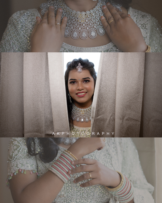 Wedding Reception Photoshoot - AK Photography Captures Karunya Kalaiselvan's Beautiful Reception at GP Galaxy