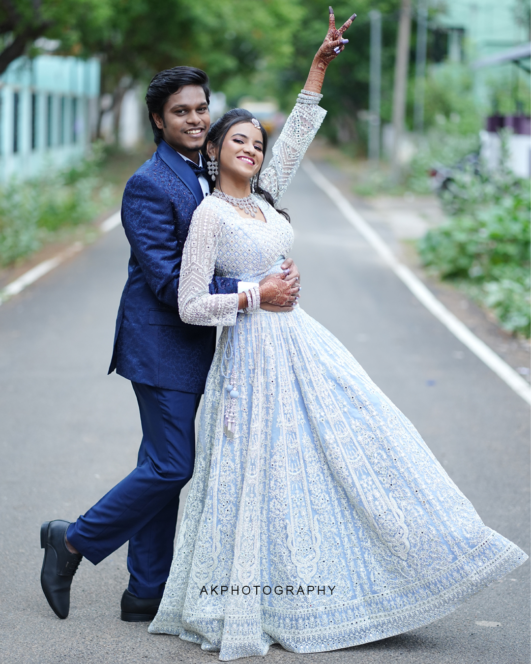 Wedding Reception Photoshoot: Architha & Prathish's Magical Evening