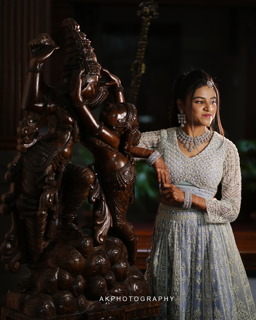 Wedding Reception Photoshoot: Architha & Prathish's Magical Evening