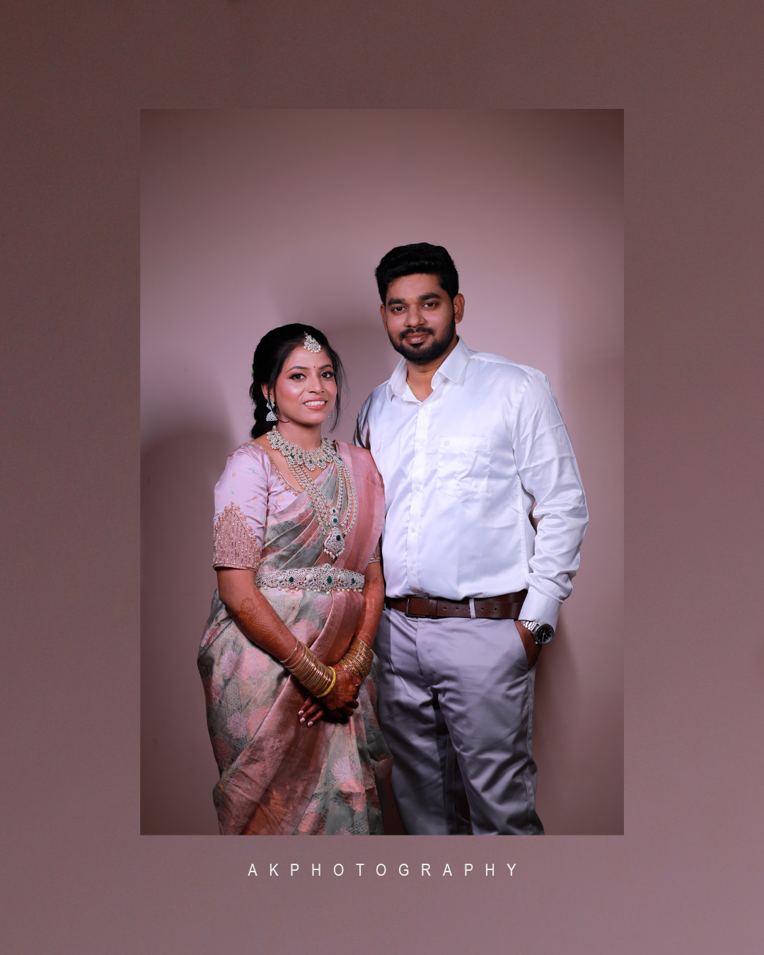 Wedding Reception Photoshoot Dr. Naveen & Dr. Keerthana in Dharmapuri - golden hour portrait (5) by AK Photography Coimbatore