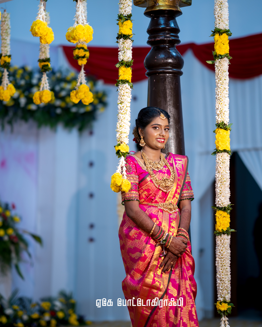 Wedding Photoshoot Dharapuram: Naveenkumar & Janani's Beautiful Celebration at Siva Selvi Mahal - artistic portraiture (7) by AK Photography Coimbatore