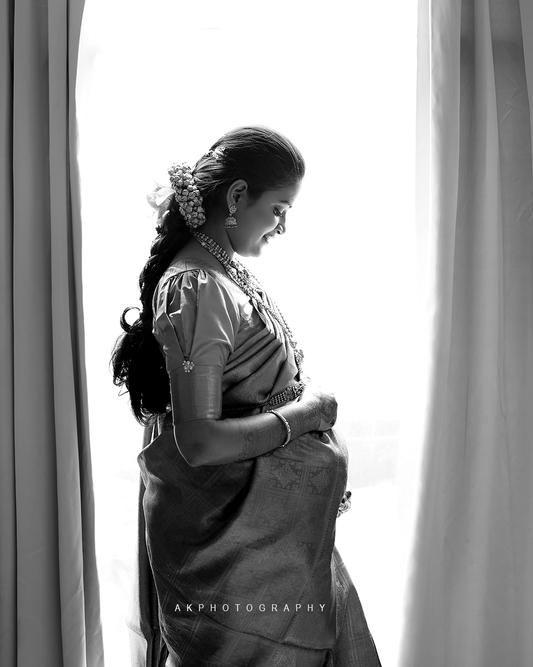 Baby Shower Photoshoot for Muralidharan Janani - Coimbatore - traditional ceremony detail (13) by AK Photography Coimbatore