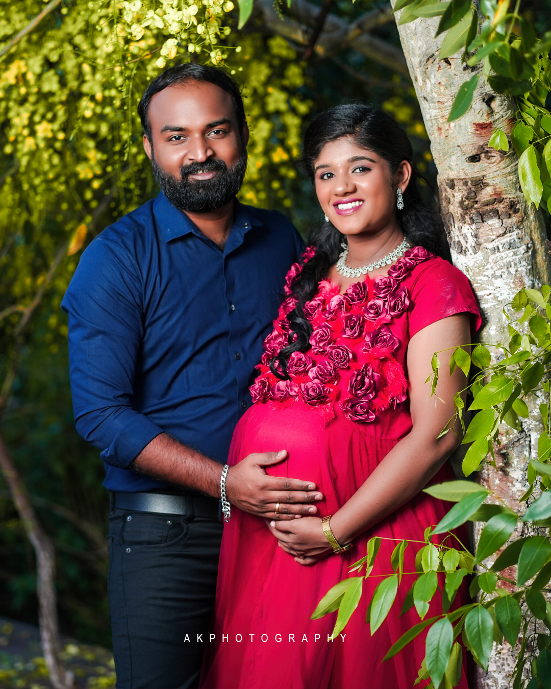 Maternity Photoshoot Coimbatore - Pavithra - - couple portrait (2) by AK Photography Coimbatore