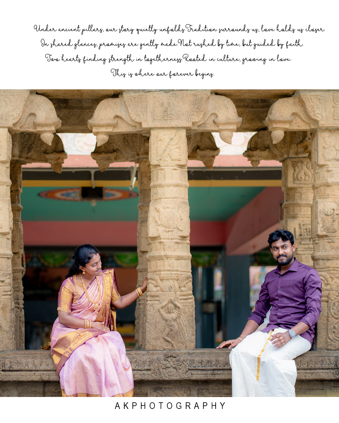 Post Wedding Photoshoot at Camp Splendour: Selva & Nivetha's Romantic Love Story - traditional ceremony detail (3) by AK Photography Coimbatore