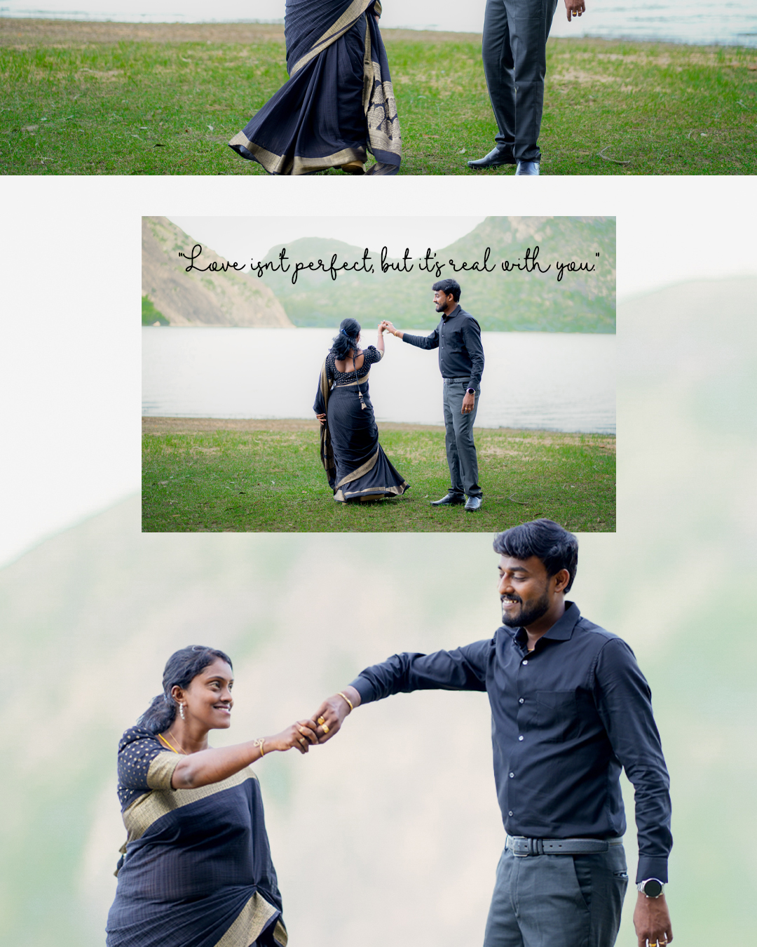 Post Wedding Photoshoot at Camp Splendour: Selva & Nivetha's Romantic Love Story - candid smile (8) by AK Photography Coimbatore