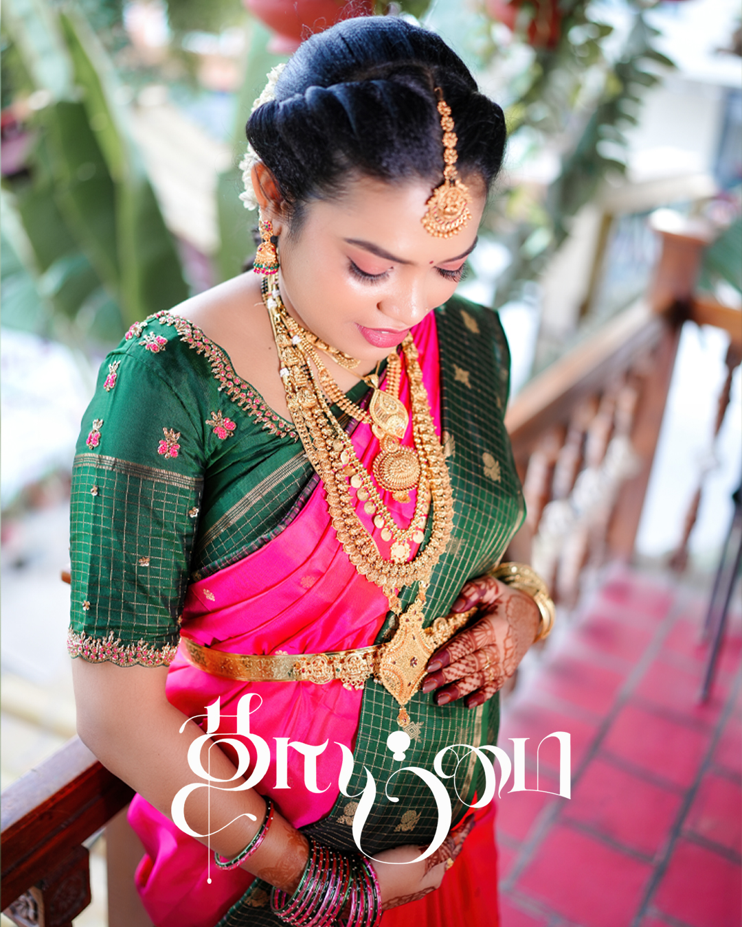 Baby Shower Photoshoot of Viswesh & Jeshma at Utsava Banquet Hall, Coimbatore - traditional ceremony detail (3) by AK Photography Coimbatore