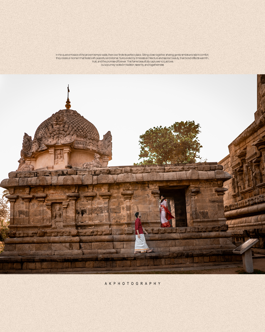 Pre Wedding Photoshoot in Gangaikonda Cholapuram Temple - Heritage Guide - family celebration moment (6) by AK Photography Coimbatore