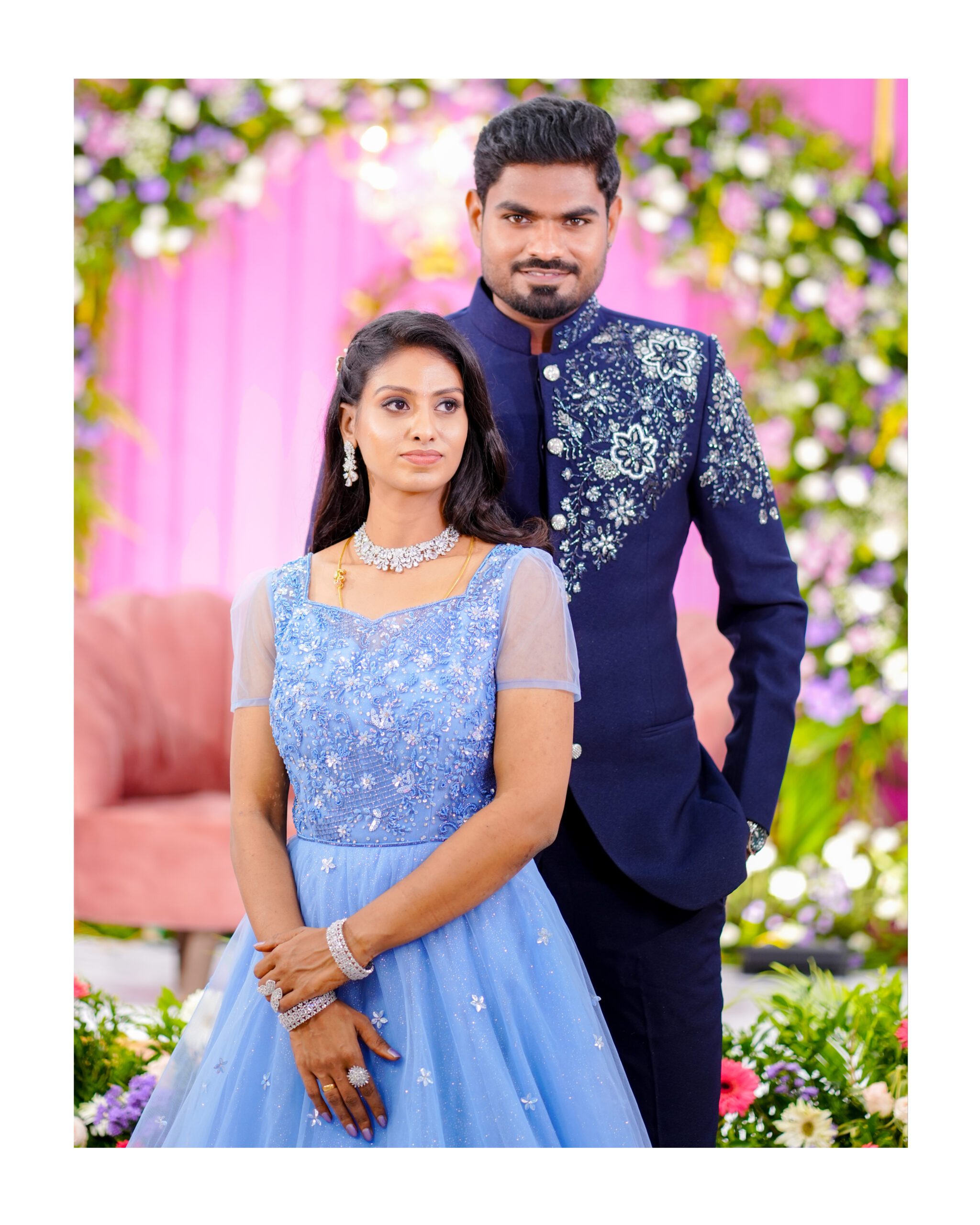 Wedding reception photoshoot of Anu and Rajesh at Annapoorna, Coimbatore - golden hour portrait (5) by AK Photography Coimbatore
