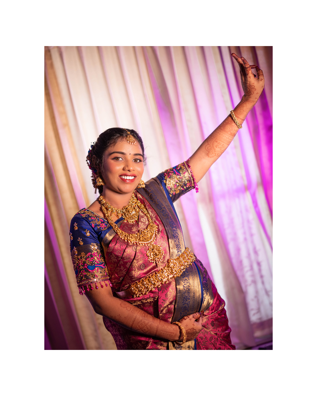 Baby Shower Photoshoot - Divya & Balaji at Anandhas, Lakshmi Mills - golden hour portrait (5) by AK Photography Coimbatore