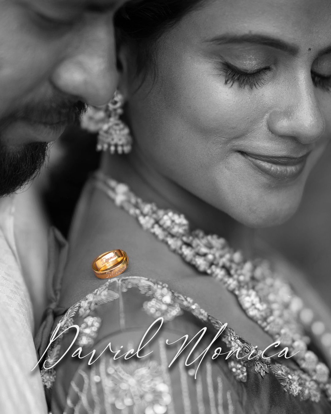 Engagement Photoshoot of David & Monica at St. Michael's Church, Coimbatore - candid moment (1) by AK Photography Coimbatore
