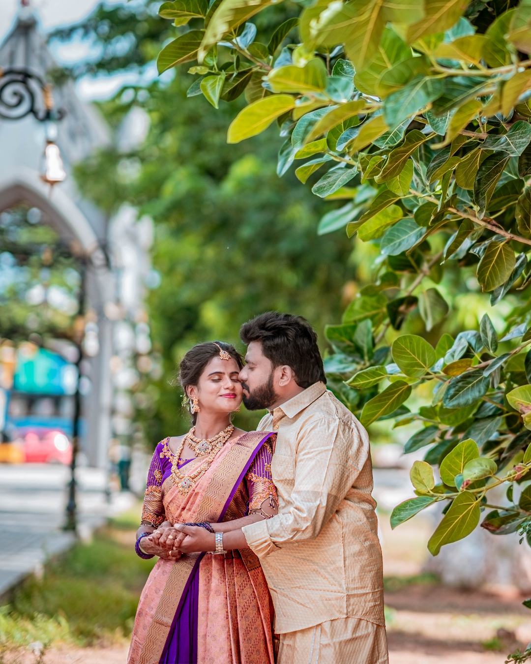 Engagement Photoshoot of David & Monica at St. Michael's Church, Coimbatore - family celebration moment (6) by AK Photography Coimbatore