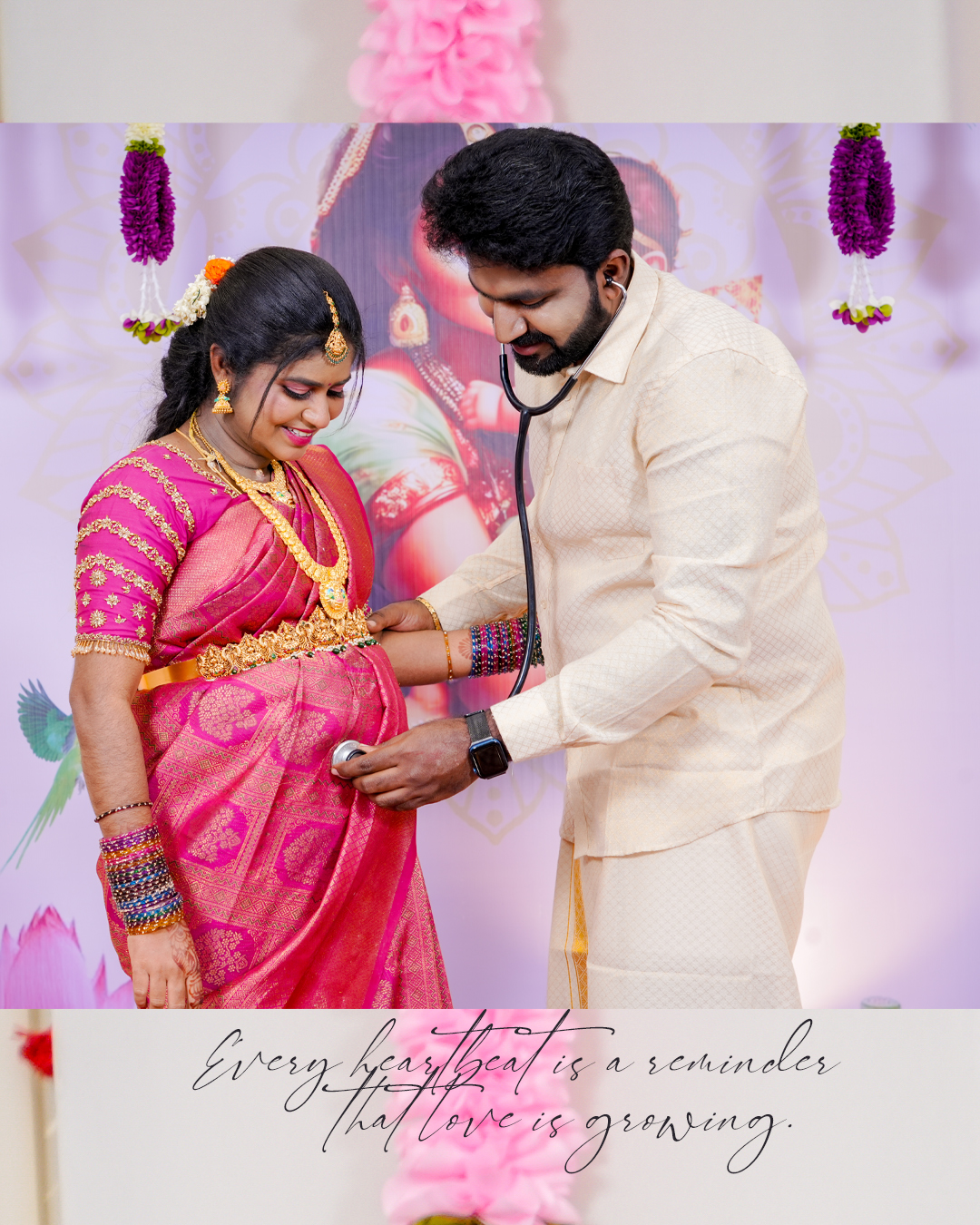 Baby Shower Photoshoot at Karur - Priya & Tamil’s Special Day - scenic outdoor backdrop (9) by AK Photography Coimbatore