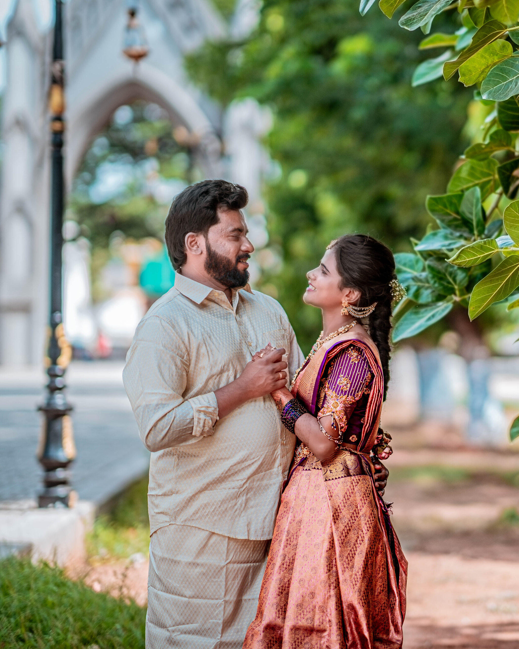 Engagement Photoshoot of David & Monica at St. Michael's Church, Coimbatore - heirloom photography memory (10) by AK Photography Coimbatore