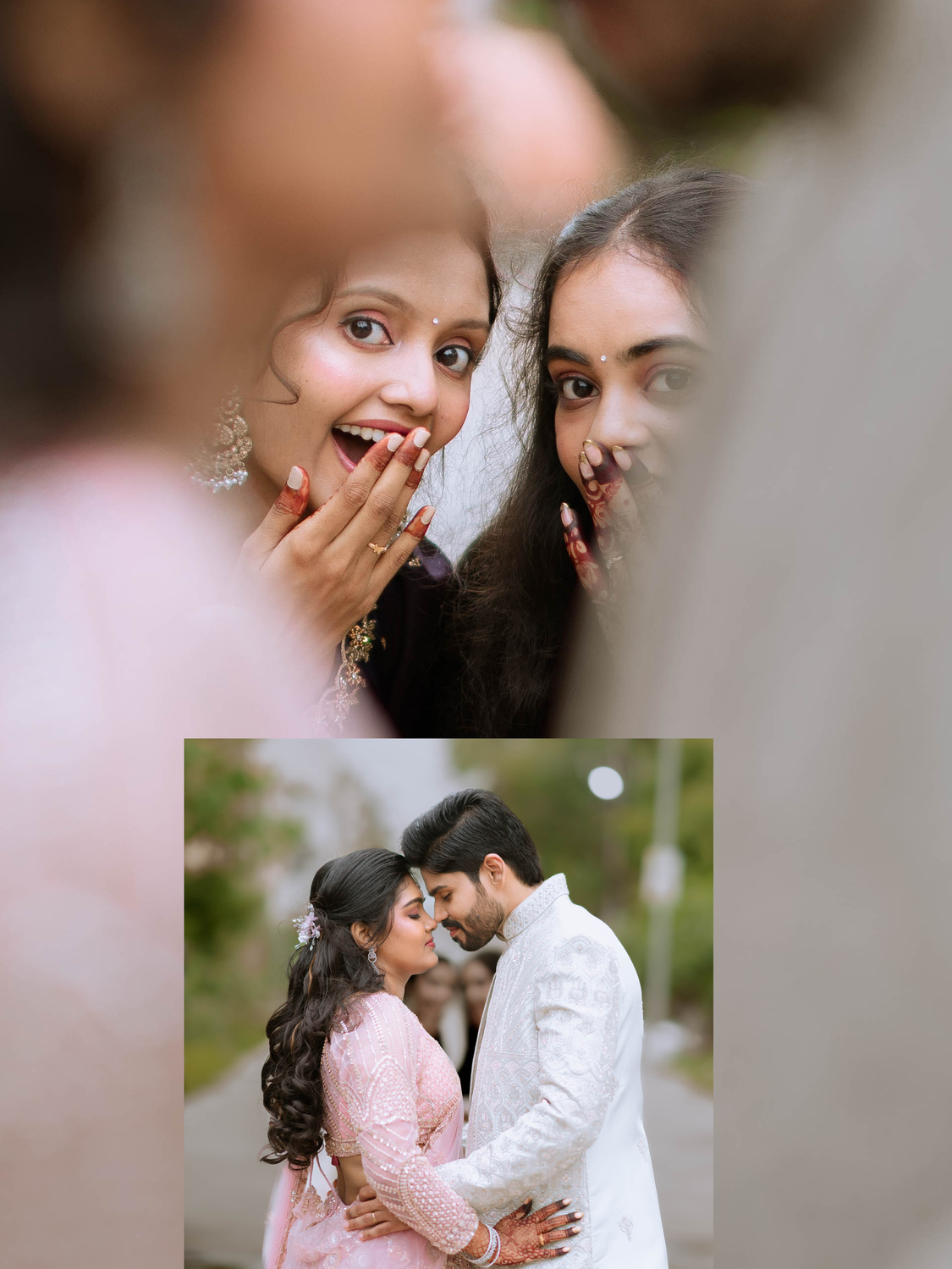 Cinematic editorial couple portrait with artistic lighting in Chennai by AK Photography